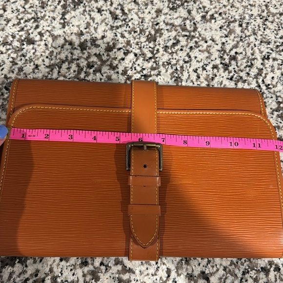 LOUIS VUITTON Epi Trousse Plant Clutch Bag Noir LV - Picture 10 of 11